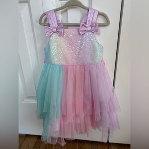 🎀JONA MICHELLE~Pastel Pink Sequin Tulle Dress SIZE 2T